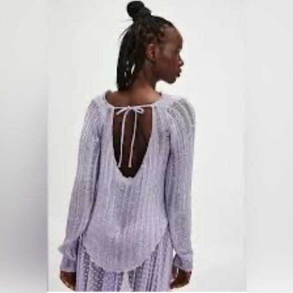 NWOT Free People Intimately Let's Dance Long Sleeve top sz M - Picture 6 of 7